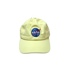 Supply NASA One Size Adult Yellow Strapback Baseball Cap Hat NWOT